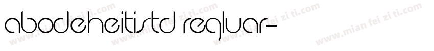 abodeheitistd regluar字体转换